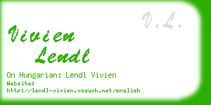 vivien lendl business card